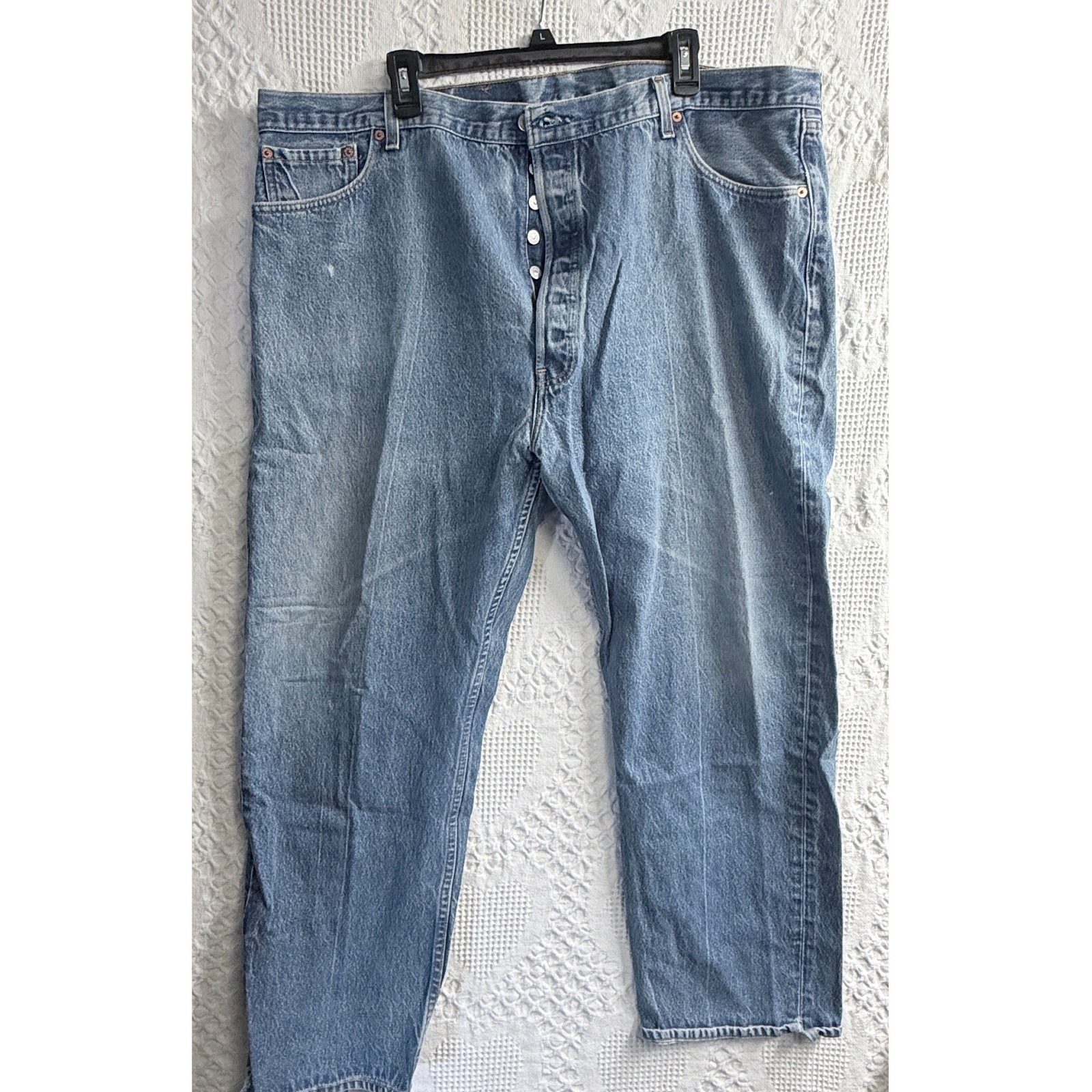 Vintage 1996 Levis 501xx Mens 46x29 Blue Denim Straight Leg Button Fly Usa 90s